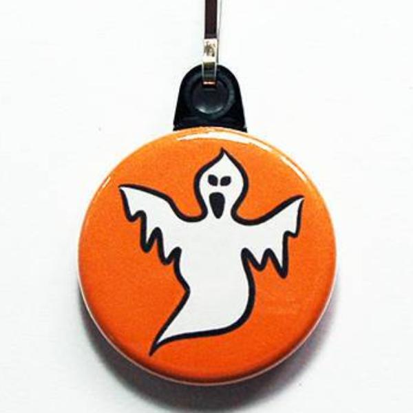 Halloween Ghost Zipper Pull - Kelly's Handmade