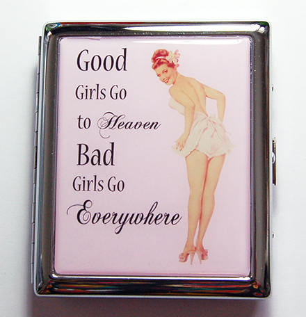 Bad Girl's Funny Slim Cigarette Case - Kelly's Handmade