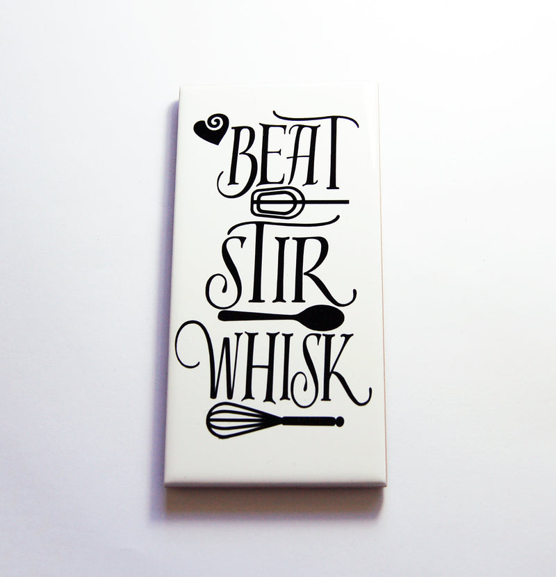 Beat Stir Whisk Kitchen Sign In Black - Kelly's Handmade