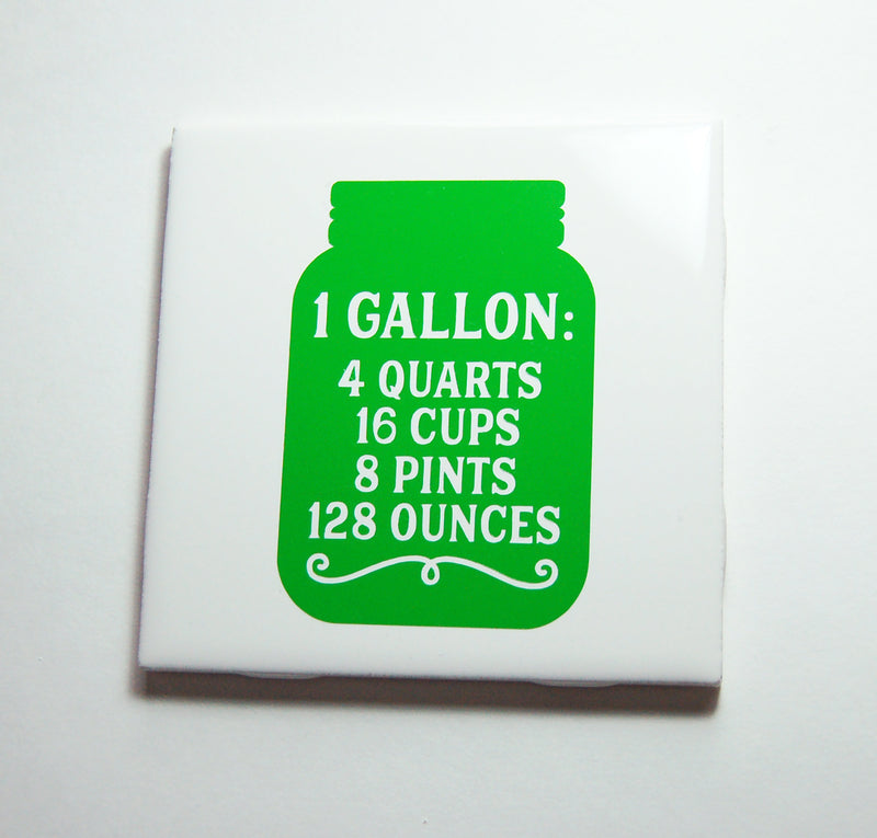 1 Gallon Mason Jar Kitchen Sign In Green - Kelly's Handmade