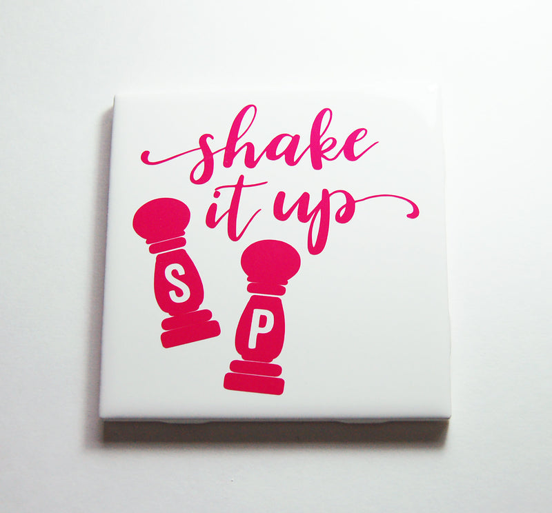 Shake It Up Salt & Pepper Sign In Pink - Kelly's Handmade