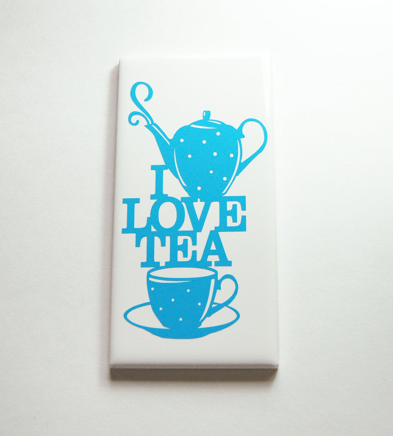 I Love Tea Sign In Blue - Kelly's Handmade