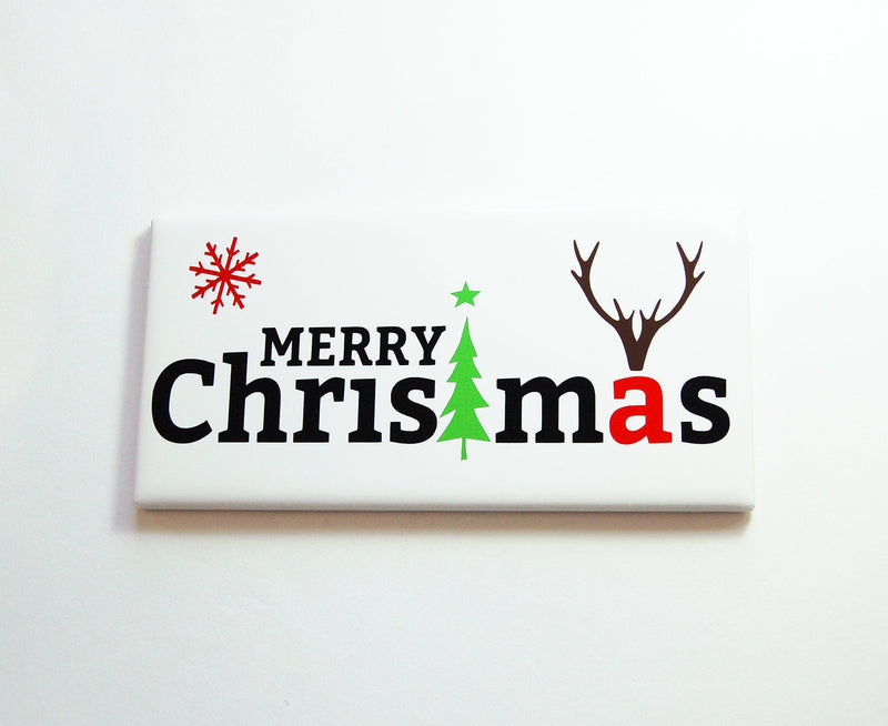 Merry Christmas Sign In Black Green & Red - Kelly's Handmade