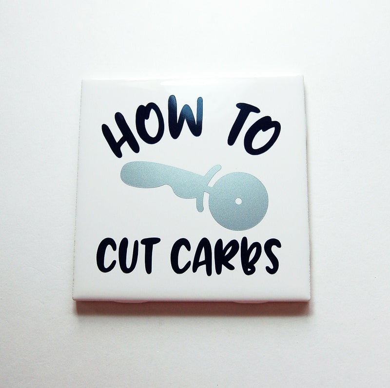 How To Cut Carbs Sign In Navy Blue & Silver - Kelly's Handmade