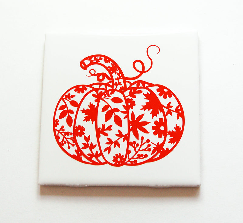 Autumn Pumpkin Sign in Orange #2 - Kelly's Handmade