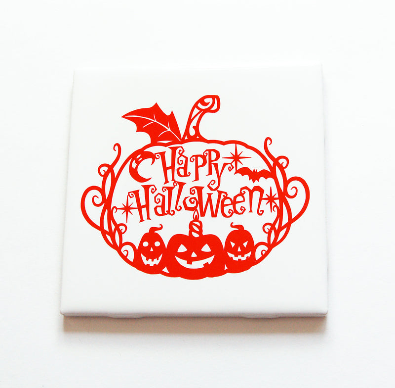 Happy Halloween Pumpkin Sign In Orange - Kelly's Handmade