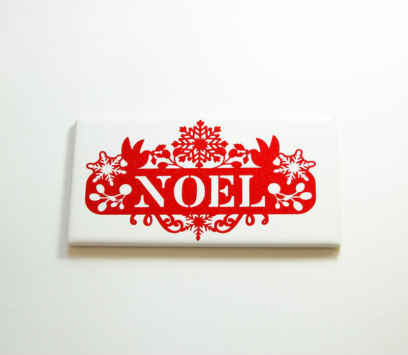 Noel Christmas Sign In Red Glitter - Kelly's Handmade