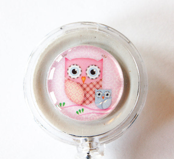 Owl ID Badge Reel - Kelly's Handmade