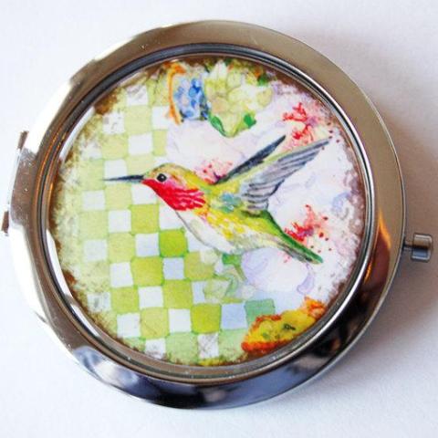 Hummingbird Compact Mirror - Kelly's Handmade