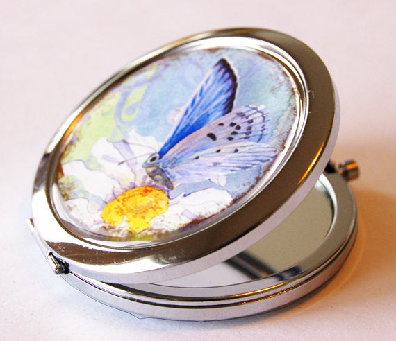 Butterfly Daisy Compact Mirror - Kelly's Handmade