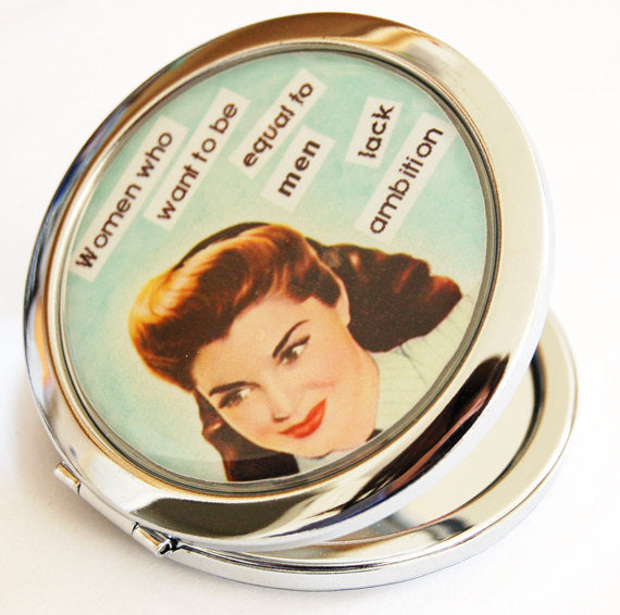 Women's Ambition Compact Mirror - Kelly's Handmade