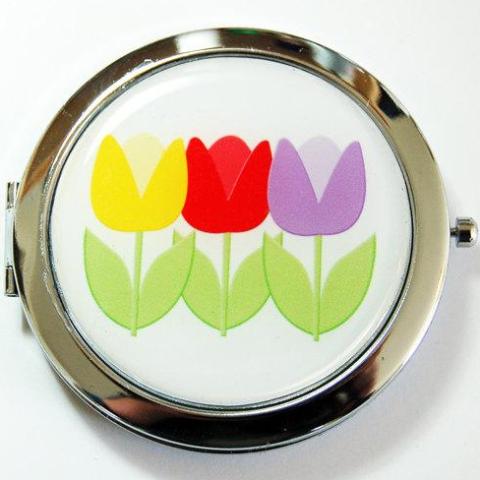 Tulips Compact Mirror - Kelly's Handmade