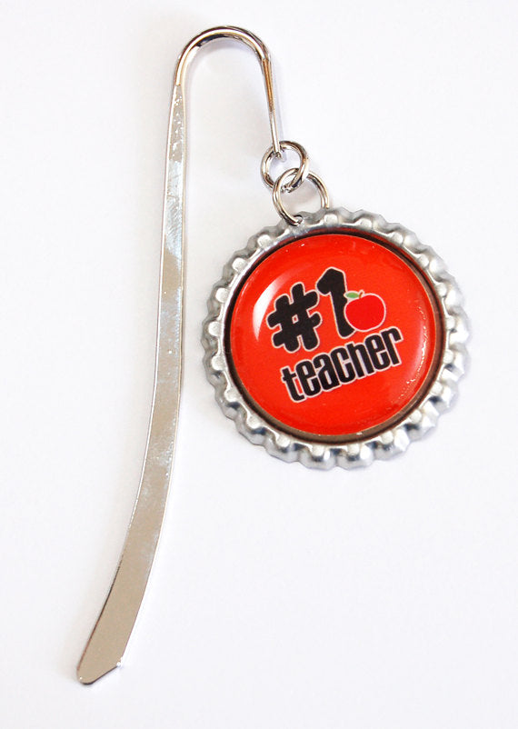 # 1 Teacher Bookmark in Red - Kelly's Handmade