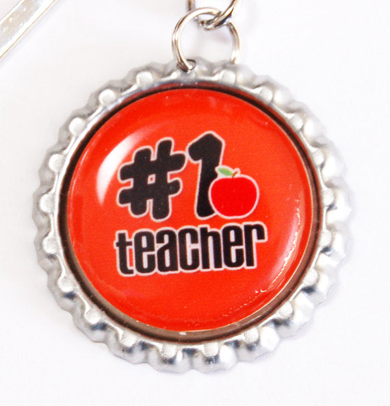 # 1 Teacher Bookmark in Red - Kelly's Handmade