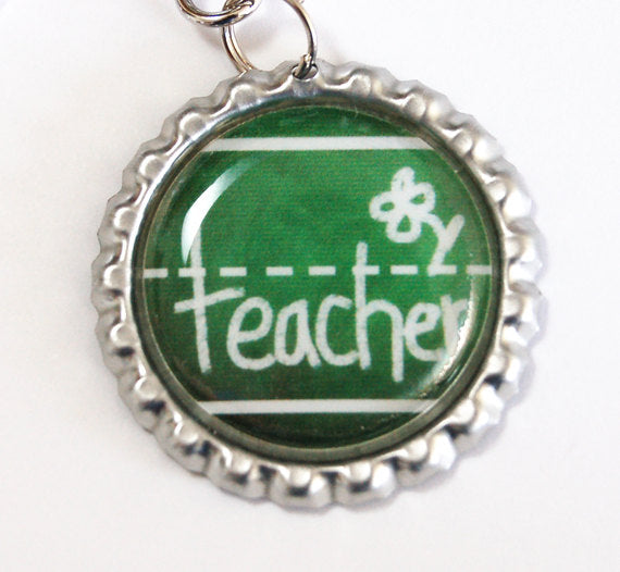 Teacher Bookmark in Green - Kelly's Handmade
