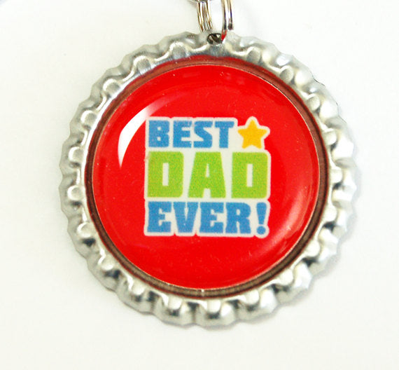 Best Dad Ever Bookmark in Red - Kelly's Handmade