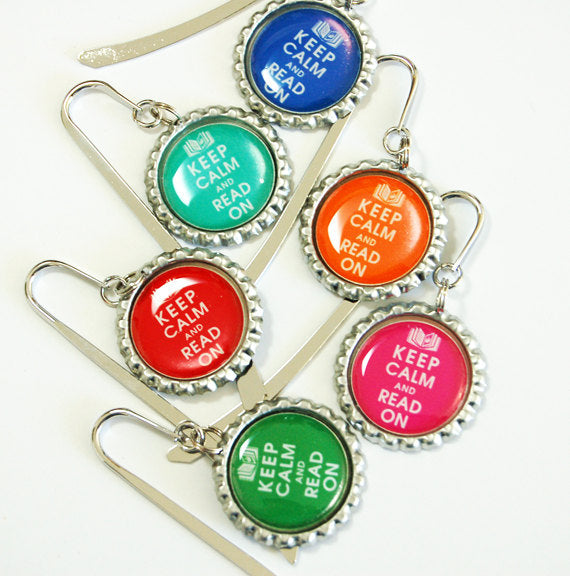 Keep Calm Read On BookMark in 6 Colors - Kelly's Handmade