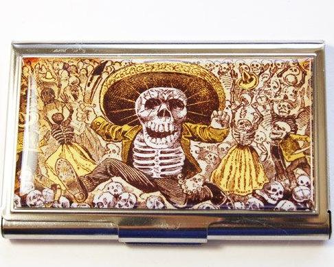 Day Of The Dead Business Card Case - Kelly's Handmade