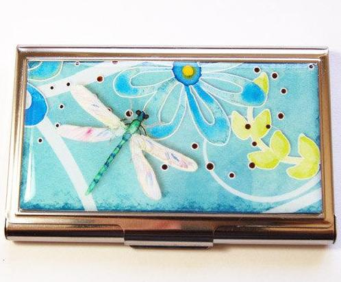 Dragonfly Business Card Case - Kelly's Handmade