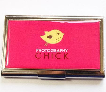 Photography Chick Business Card Case - Kelly's Handmade