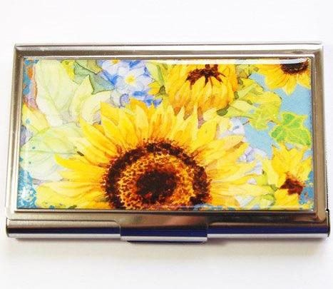 Sunflower Business Card Case - Kelly's Handmade