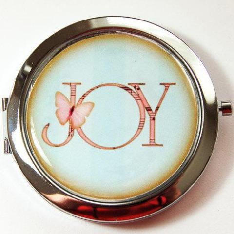 Joy Compact Mirror - Kelly's Handmade