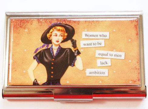 Women's Ambition Business Card Case - Kelly's Handmade