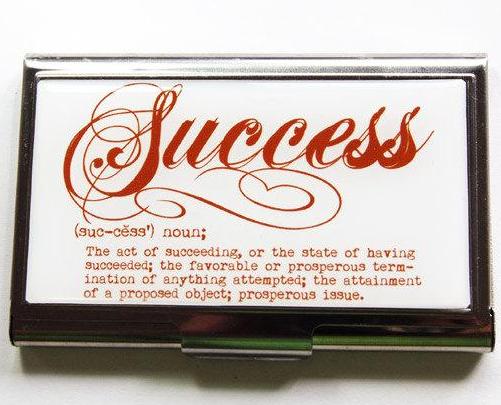 Success Business Card Case - Kelly's Handmade