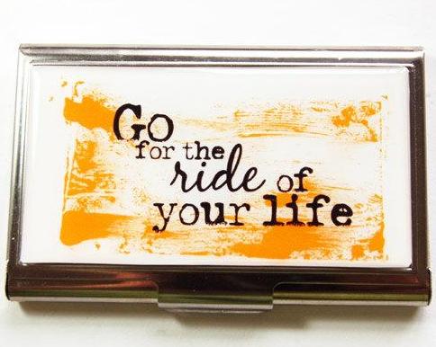 Ride Of Your Life Business Card Case - Kelly's Handmade