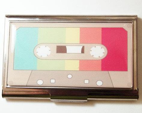 Cassette Business Card Case - Kelly's Handmade