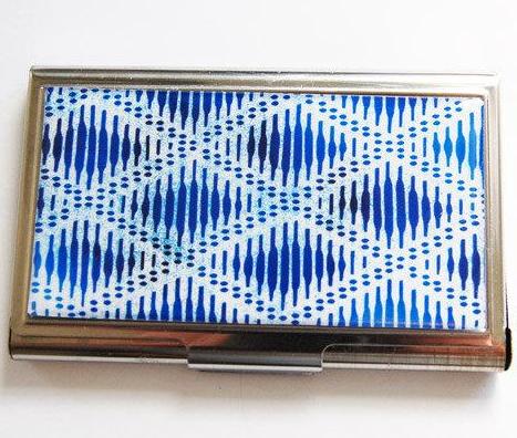 Abstract Indigo Business Card Case - Kelly's Handmade