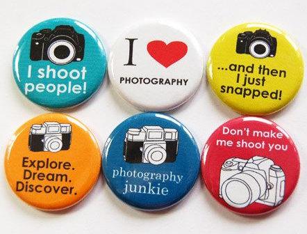 Photography Set of Six Magnets #1 - Kelly's Handmade