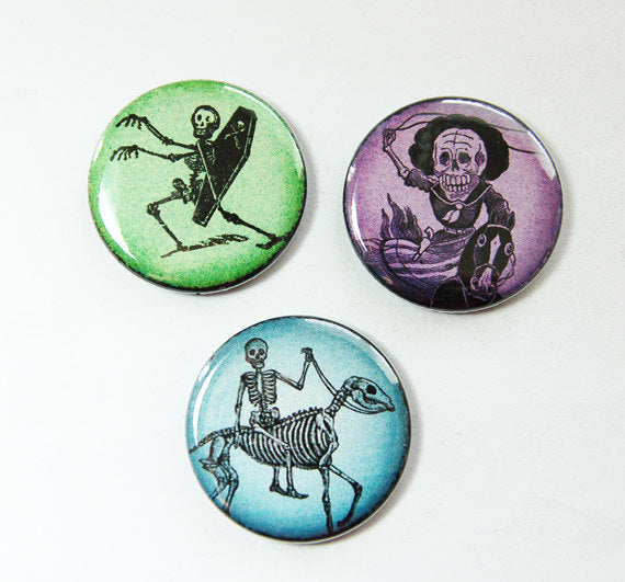 Skeleton Set Of SIx Magnets - Kelly's Handmade