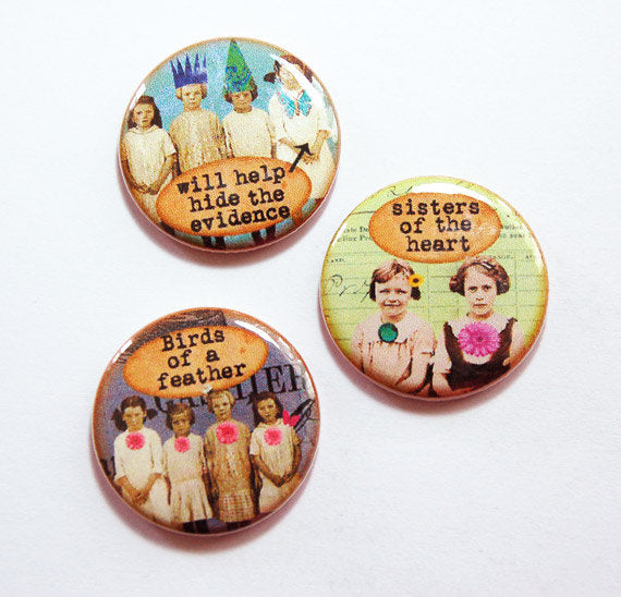 Funny Girlfriends Set of Six Magnets #4 - Kelly's Handmade