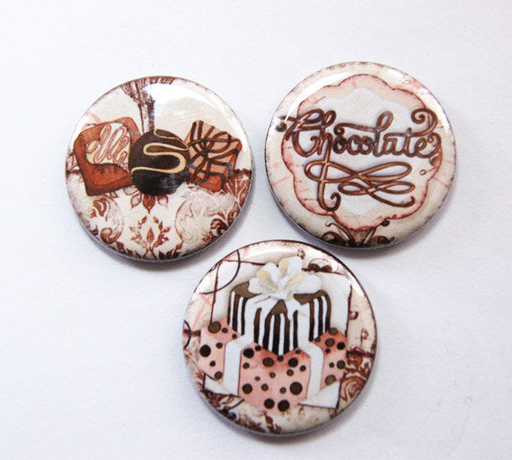 Chocolate Treats Set of Six Magnets - Kelly's Handmade