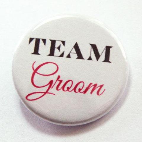 Team Groom Wedding Pin - Kelly's Handmade