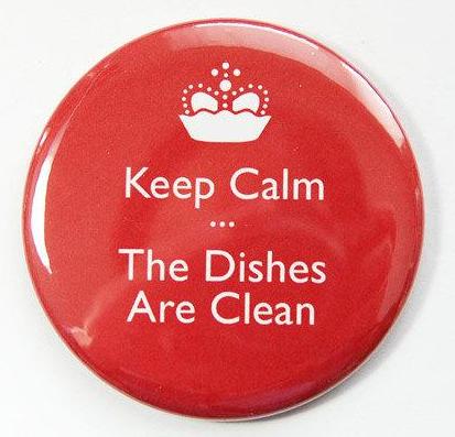 Keep Calm Clean Dishes Dishwasher Magnet - Kelly's Handmade