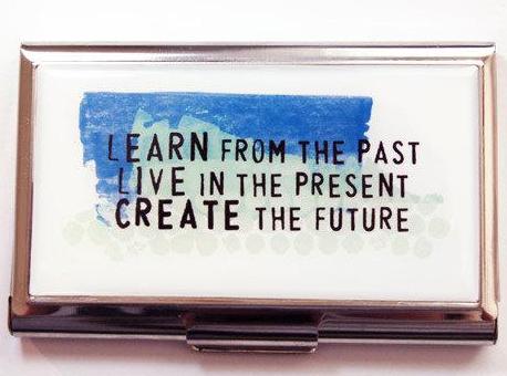 Create The Future Business Card Case - Kelly's Handmade