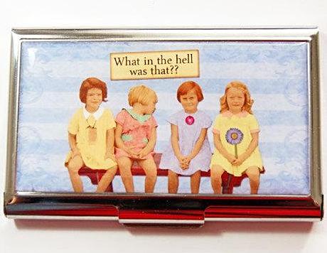 What In The Hell Business Card Case - Kelly's Handmade
