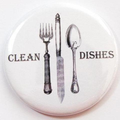Cutlery Clean Dishes Dishwasher Magnet - Kelly's Handmade