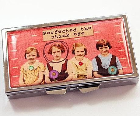 Perfected The Stink Eye 7 Day Pill Case - Kelly's Handmade
