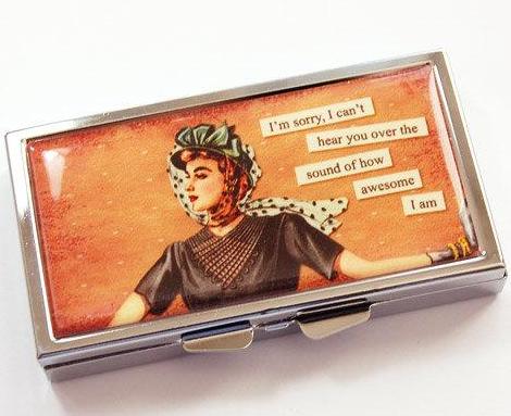 How Awesome I Am 7 Day Pill Case - Kelly's Handmade
