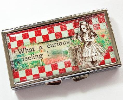 What A Curious Feeling 7 Day Pill Case - Kelly's Handmade