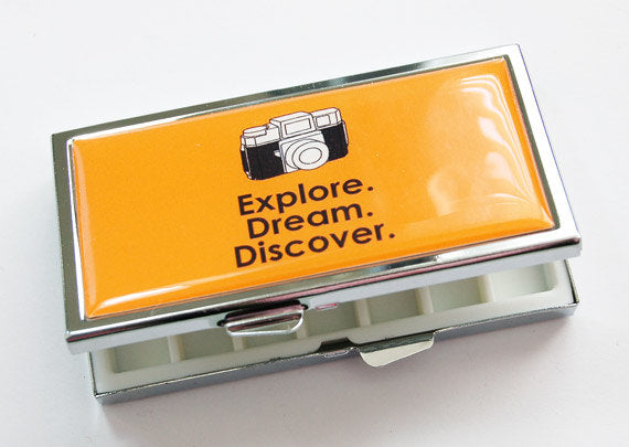 Explore Dream Discover 7 Day Pill Case - Kelly's Handmade