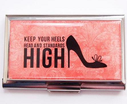 High Standards Business Card Case in 2 Colors - Kelly's Handmade