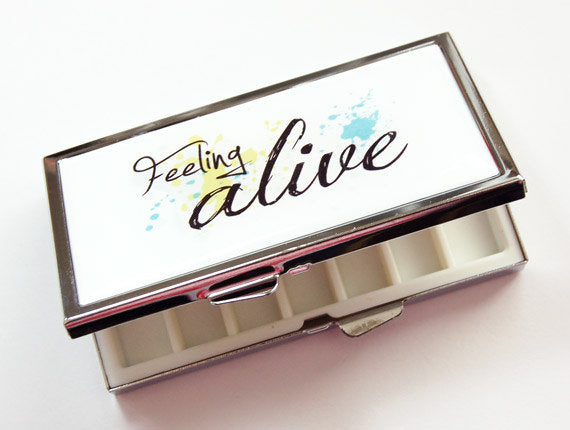Feeling Alive 7 Day Pill Case - Kelly's Handmade