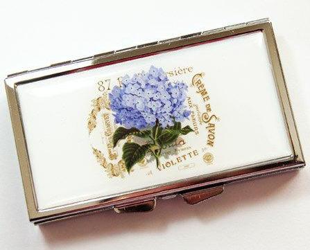 Hydrangea Flower 7 Day Pill Case - Kelly's Handmade