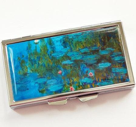 Monet Water Lilies 7 Day Pill Case - Kelly's Handmade