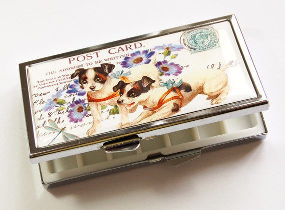 Puppies 7 Day Pill Case - Kelly's Handmade