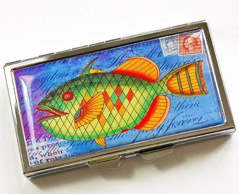 Fish 7 Day Pill Case - Kelly's Handmade